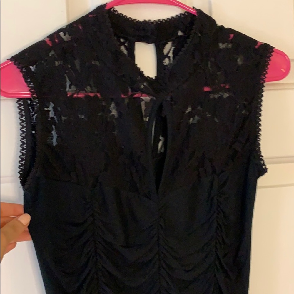 Black sexy dress with lace